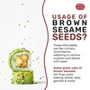 Spicy World Natural Brown Sesame Seeds 3 LB (48oz) -