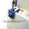 Wood Dowel Hole Drilling Guide Drill Bit Kit Punch Positioner