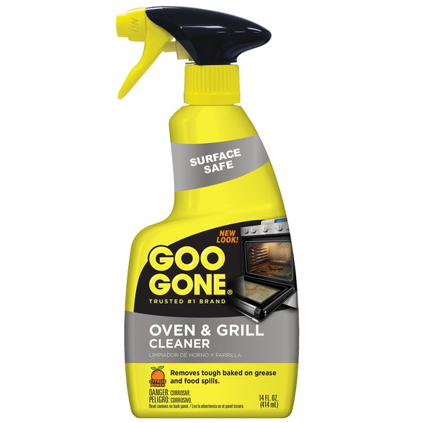 Goo Gone Oven and Grill Cleaner - 14 Ounce - Removes Tough Baked On Grease and Food Spills Surface Safe