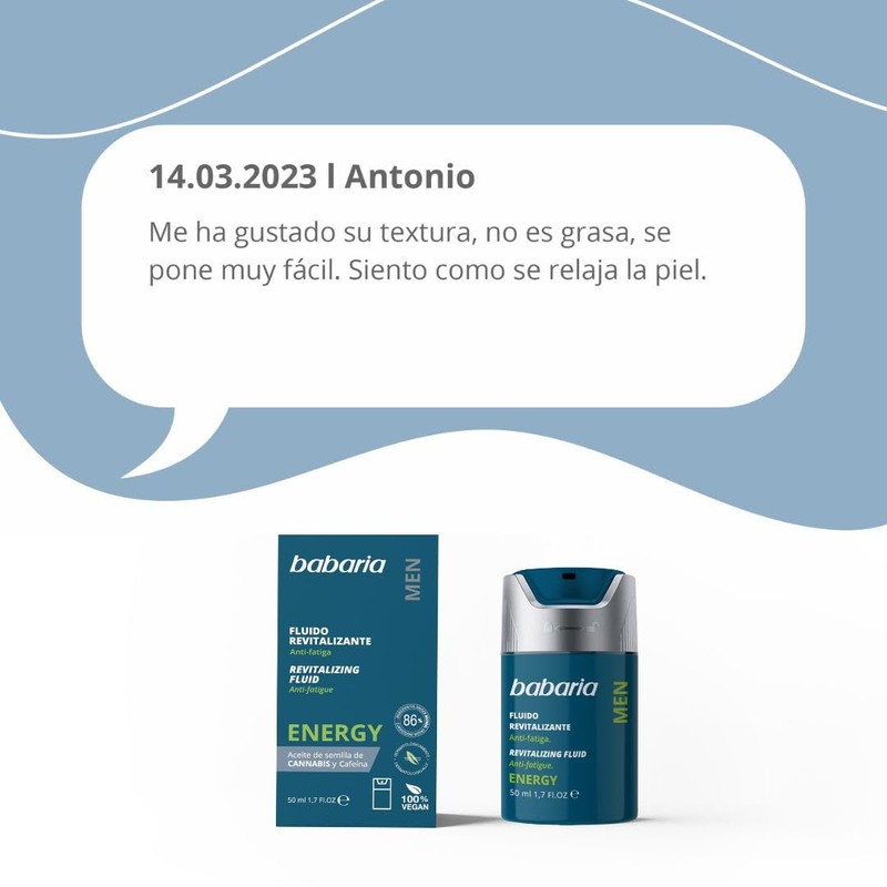 Fluido Revitalizante Energy Men 50 ml