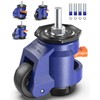 KOSTANZO Leveling Stem Casters Set of 4 Heavy Duty Retractable