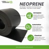 Neoprene Rubber Sheet, Rolls, Strips 1/4" (.250") Thick x 36"