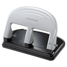 Paperpro-Bostitch 2240 inPRESS 3-Hole Punch, 40-Sheet Capacity, Black/Silver