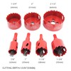 Laiwei Bi-Metal Hole Saw Kit, 7 Pcs 7/8" to 2-1/2"