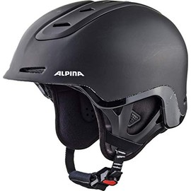 ALPINA Unisex - Adult, SPINE ski helmet, black matt, 58-61 cm