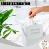 Hanging Trash Bin, 3L Hanging Bin for Worktop, 16.1 x