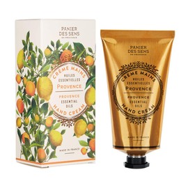 Panierdessens Essentials Provence Hand Cream 75ml (Warm and Refreshing Scent with Essential Oils of Lemon, Artemisia, Cypress) (Finger Moisturizing Shea Butter Luxurious Formula, France) 75ml