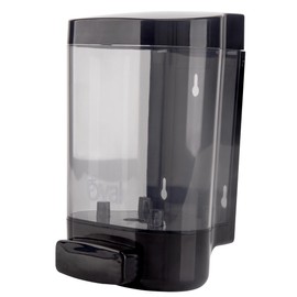 OVAL - Nuevo Dispensador de Jabón Líquido Ebba | Jabonera Rellenable Capacidad 1 Lt Negra | Plástico ABS Uso Rudo | Sistema Anti Goteo Confiable y Durable | Despachador Gel Antibacterial de Pared