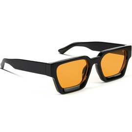 GFUIARA Trendy Square Sunglasses for Men Women Fashion Thick Rectangle Sun Glasses UV Protection Shades Designer Style