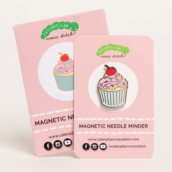Needle Minder - Cupcake for Cross Stitch, Sewing, Embroidery and