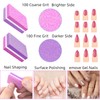 50 Pcs Sponge Nail Buffers,100/180 Grit Mini Nail Files,Mini Buffer