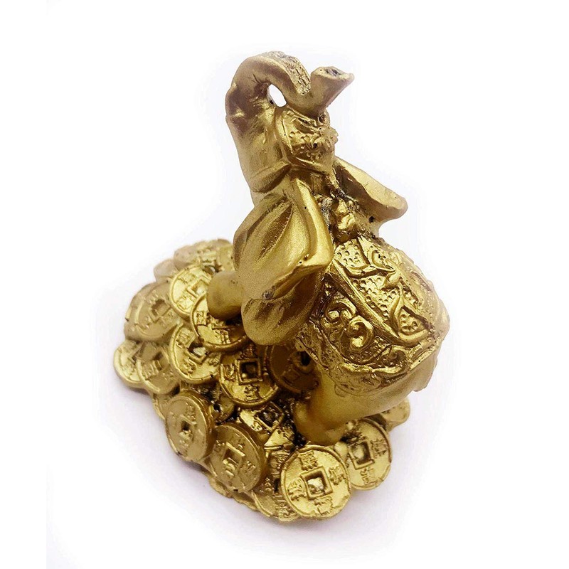 Feng Shui 3" Money Elephant Figurine Wealth Lucky Figurine Gift