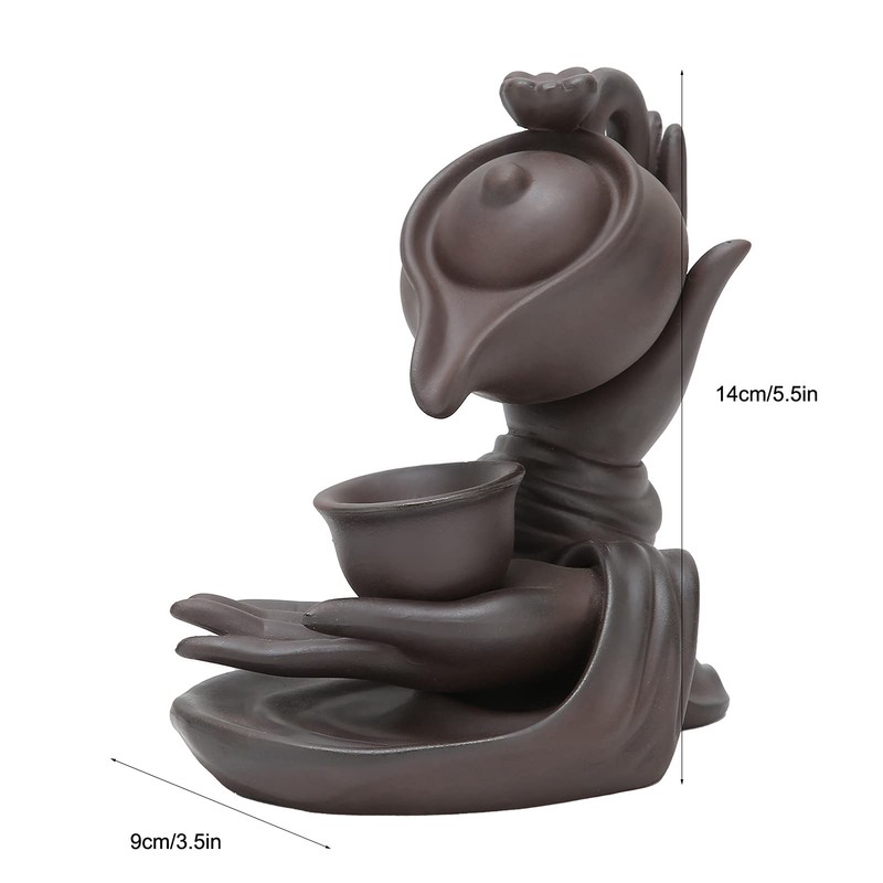 Cocoarm Innovative Backflow Incense Burner Smoke Waterfall Table Decoration for