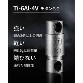 [KeyUnity] KA45 Titanium Key Ring 360° Swivel Connector Breakaway Quick Release Keychain with Key Ring, KA50