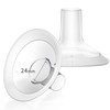MOOMentaneous Breast Pump Shields Flanges 24mm Compatible with Medela Breast