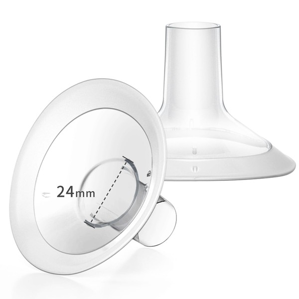 MOOMentaneous Breast Pump Shields Flanges 24mm Compatible with Medela Breast