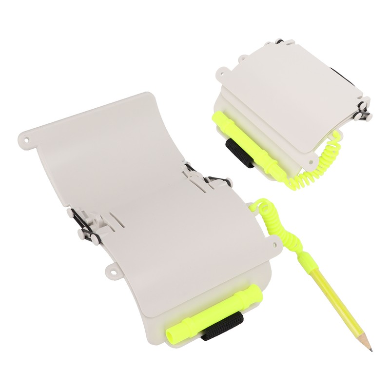 3 Panels Wrist Writing Dive Slate with Pencil Scuba Diving