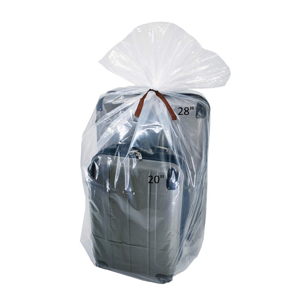 Wowfit 5 CT 40x60 inches Clear Giant Storage Bags Perfect for Dustproof, Moistureproof, Luggage, Suitcase, Comforter, Chair, Kids Bike and More (Include 5 Ties, XXL Bags are 2 Mil, Flat)