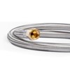 GasSaf 3FT Propane Regulator with Hose,Stainless Steel Braided Propane Gas