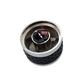 Meter Star 2 x Universal Metal Gas Grill Control Knobs Fits All Types of Appliances with a 8.0mm D Shank