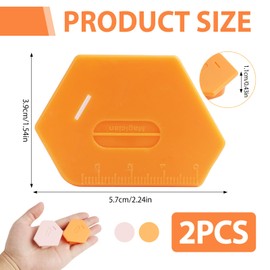 Anrbb 2 Stück Magnetische Nahtführung für Nähmaschinen, Magnetischer Nahtführer mit Skala, Nähzubehör für Nähmaschine, Magnetische Nahtführung für Präzises Nähen（Orange + Pink）