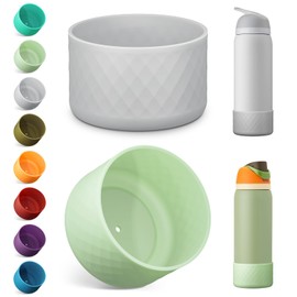 Airboat 2PCS Silicone Water Bottle Boot for Owala 32oz, Protective Bottom Bumper Anti-Slip Sleeve for FreeSip, Twist, and Flip Stainless Steel Bottles, Dishwasher Safe and BPA Free