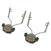 2Pcs Suspension Headset Bracket Helmet 19‑21mm Rail Adapter Rotatable Headphones