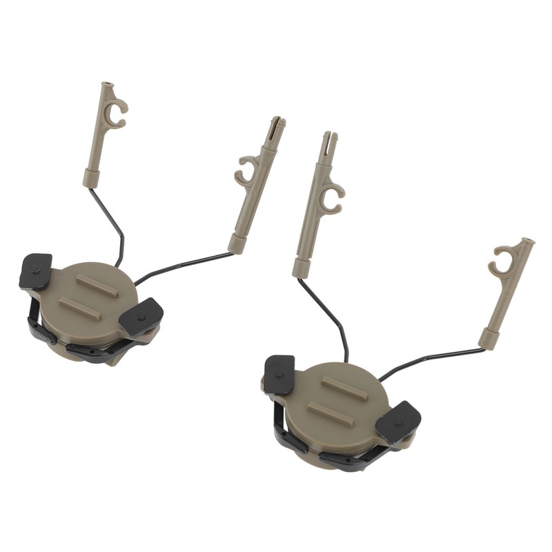 2Pcs Suspension Headset Bracket Helmet 19‑21mm Rail Adapter Rotatable Headphones