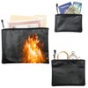 Set of 3 Fireproof Zipper Bags, Includes Large 15"x11", Medium