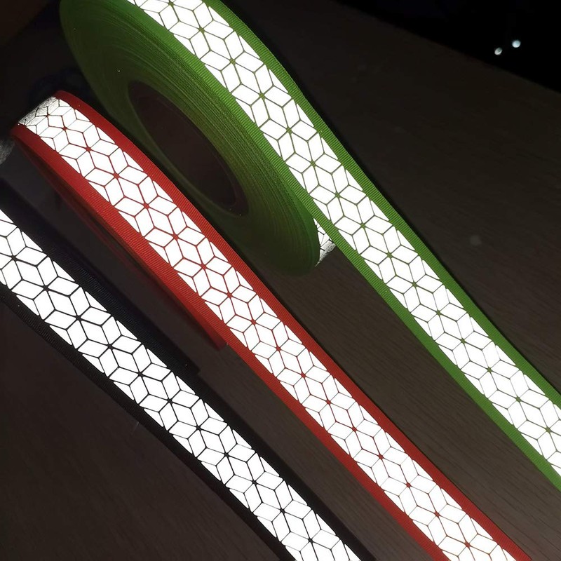 JINBING Silver Sew On Reflective Ribbon Tape for Chothing Safety