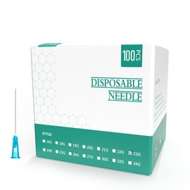 LMYKH 23G x 1.5 inch (0.60 x 38mm), stainless steel Dispensing Accessories, 100 pcs (23G)