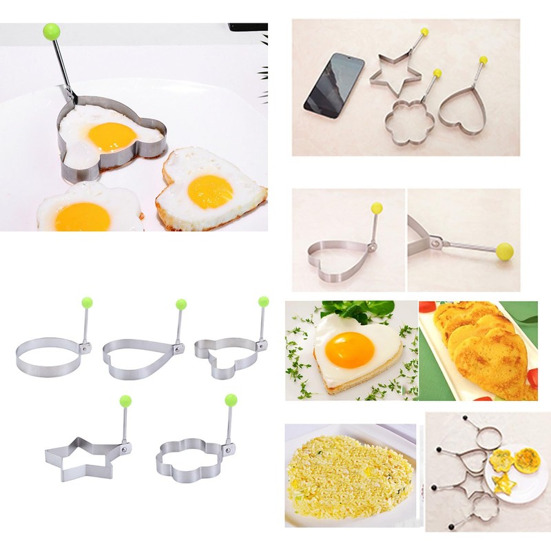 10pcs Egg Molds Egg Shaper Egg Ring For Frying Eggs