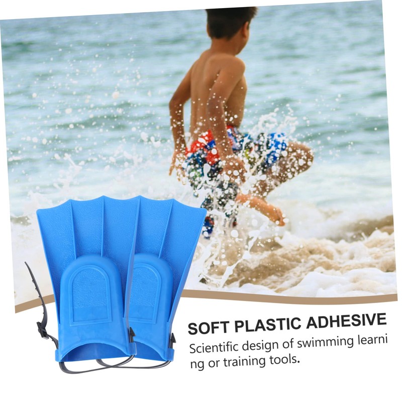 Kisangel 2pcs Swimming Fins Adjustable Diving Flippers Lightweight Snorkeling Training