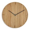 Natuhr Wall Clock Oiled Oak Wood Solid 20 cm Mini