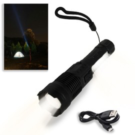 Rechargeable Flashlights High Lumens, 20,000 Lumens, Super Bright Tactical LED Flashlight with 7 Modes, IPX7 Waterproof, Powerful Handheld Flashlight for Camping, Hiking, Home Emergencies