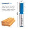 Straight Cut Router Bits, Newdeli 3pcs 1/2 Shank Double Flute