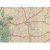 New Mexico State Physical Map - 16.5 x 20 Inches