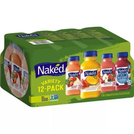Naked 100% Juice Blend, Variety Pack, 10 fl oz, 12 ct, 120 oz, 7.5 lbs, Kosher