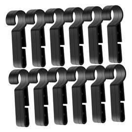 Operitacx Anti-slip Helmet Clip Set 20pcs Hard Hat Headlamp Hooks Side Headlamp Holder for Work Outdoor Stable Lamp Mount for Safety Hat