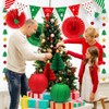 YOVIWEI Christmas Party Decorations - Red & Green Christmas Flag,