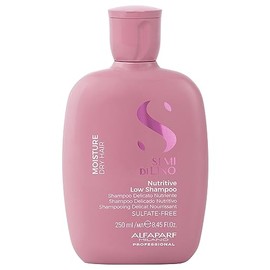 Alfaparf Milano Semi Di Lino Champú hidratante sin sulfato nutritivo para cabello seco – sin SLS, parabenos y parafina – seguro en cabello tratado con color – Calidad de salón profesional, 249 ml