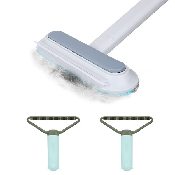 BOXOB Pet Hair Remover & 2 Pcs Carpet Scrapers, 4