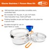 STAINLESS 1 PERSON MESS KIT GLACIER