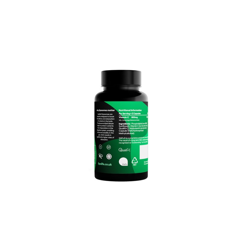 Liposomal Vitamin C 60 Capsules - lipolife
