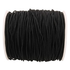 E-outstanding Elastic String 100m/Roll 1mm Round Elastic Cord Beading Wire Stretch Nylon Thread Rope for Jewelry Making DIY Craft Black