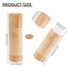 NICENEEDED 4 PCS 5g Bamboo Lipstick Tubes, Refillable DIY Lip