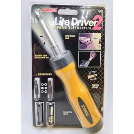 Bossman Hand-Held Screwdriver Set, Lighted, Sealed Brand New with Batteries and bits set