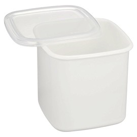 Noda Horo Square White Enamel Stockpot (L) Imported From Japan