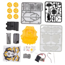 Solar Mars Exploration Car Model Functional Educational Mars Car Building Toys DIY Kit for Above 8 Years Old Yellow