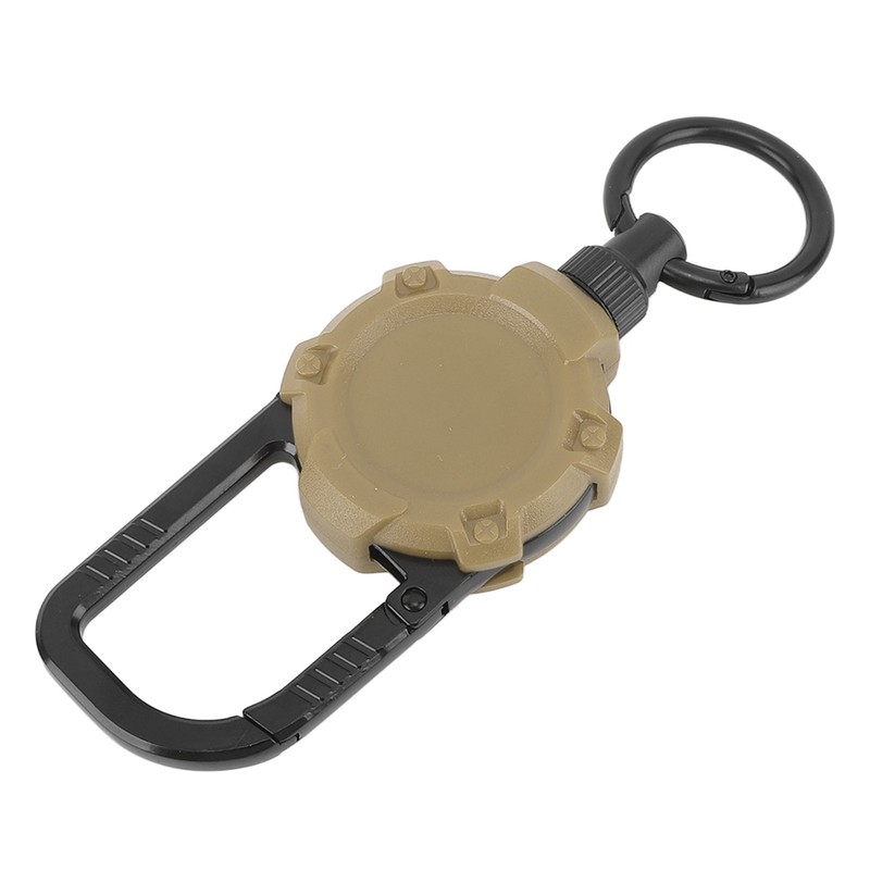 Magnetic Retractable Keychain Stainless Steel Wire Easy Pull Buckle Carabiner